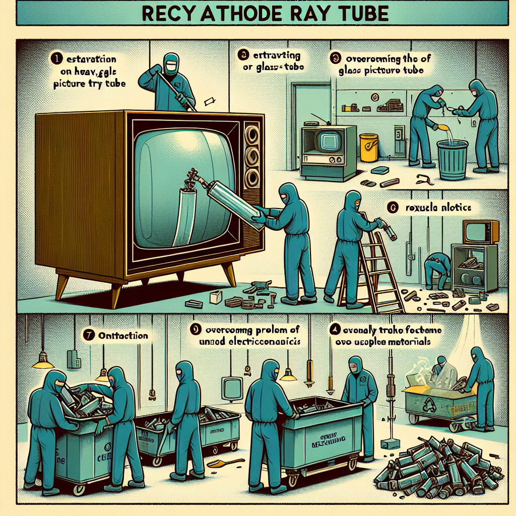 What are the challenges in recycling CRTs?