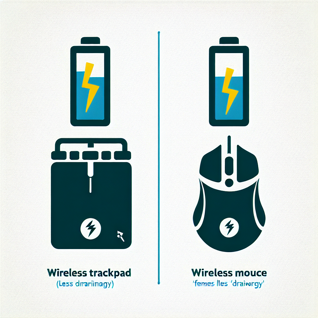 How Does Battery Consumption Compare Between Wireless Trackpads and Mice?