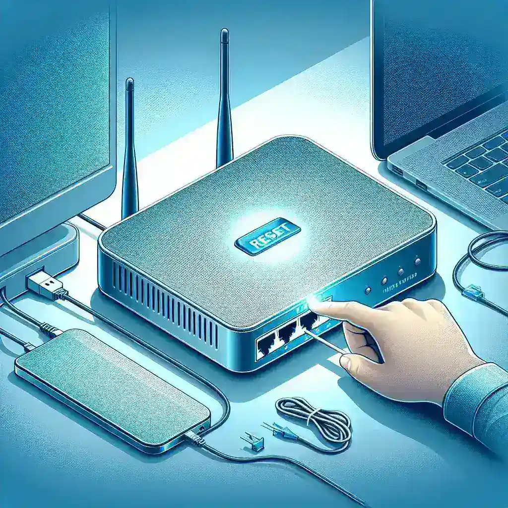 How do I reset my Ethernet router to factory settings?